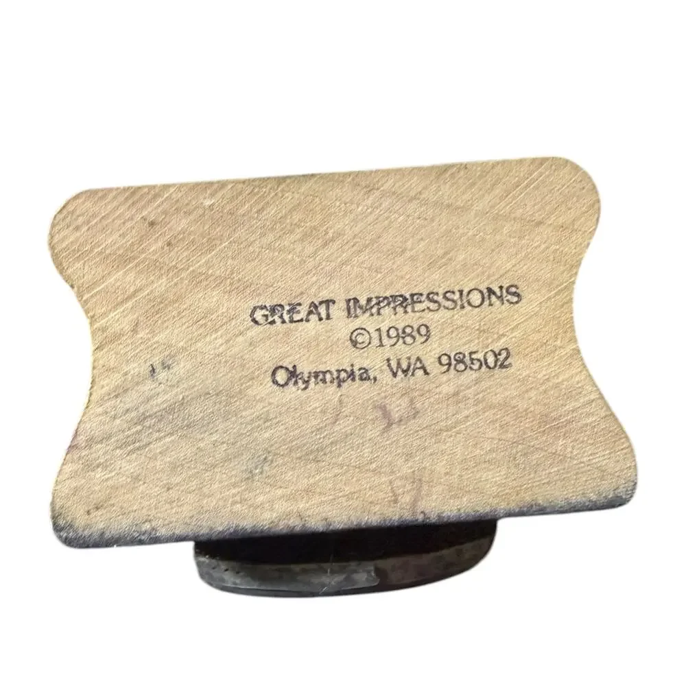 Great Impressions Vintage 1989 Soccer Ball Rubber Stamp